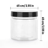 4 oz Plastic Containers with Lids - Lotion and Cosmetic Containers with Lids- Empty Plastic Cream Jars for Scrubs, Lotions, Cosmetic and Butters (12 Pack)