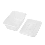 Plastic Food Storage Containers with Lids 25 oz - Meal Prep Containers with Lids - Freezer Safe, BPA Free, Reusable (Set of 40)