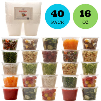 Plastic Food Storage Containers with Lids 25 oz - Meal Prep Containers –  Healthy Packers