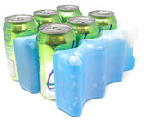 Healthy Packers 6 Can Long Lasting Ice Pack - Great for Breastmilk Bottles Storage and Can Coolers (1 or 2 Pack)
