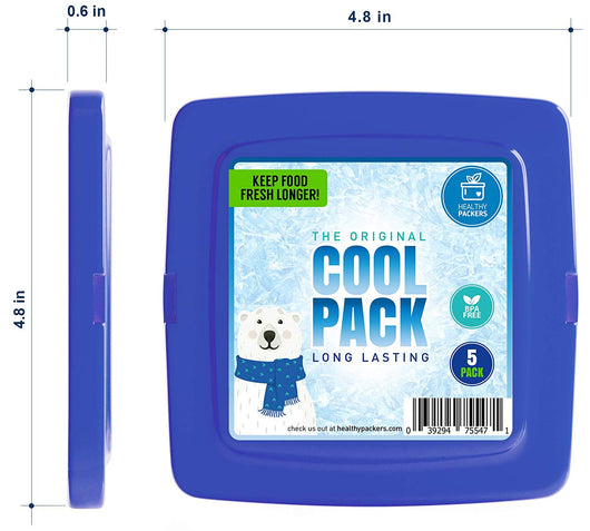  Healthy Packers Cool Pack, Slim Long-Lasting Ice Packs