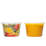 Food Storage Containers - Deli Cups Combo Pack/8oz, 16oz, 32oz/BPA-Free/Reusable & Leakproof/Microwave, Dishwasher and Freezer Safe/Round Clear Takeout Container (36 Pack)