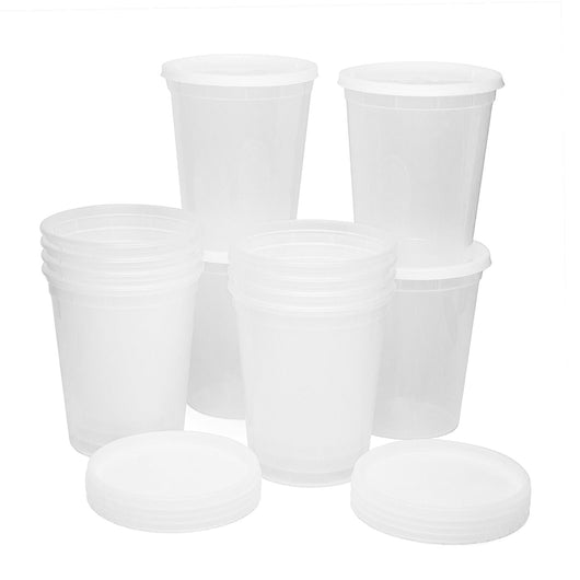 Healthy Packers 24 Pack of Extra-Thick Deli Cups, Food Storage Contain