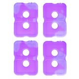 Healthy Packers Purple Gel Slim Long-Lasting Ice Packs for Lunch Box or Cooler Bag (set of 4)