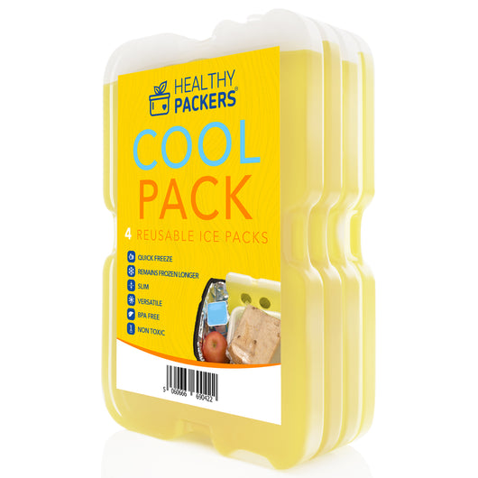 Healthy Packers Yellow Gel Slim Long-Lasting Ice Packs for Lunch Box o