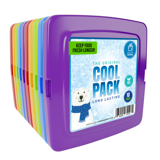 Healthy Packers Multi-Color Slim Long-Lasting Ice Packs for Lunch Box